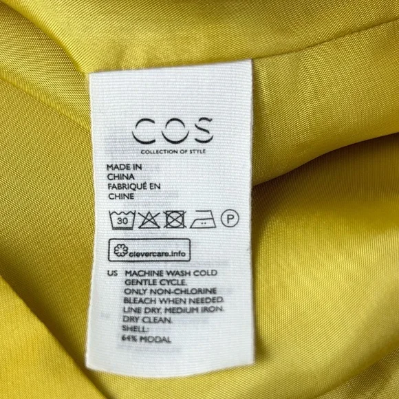COS Women’s The Yellow Dress Size 12 - Picture 16 of 16
